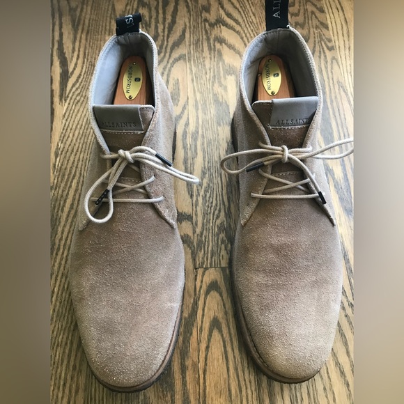 All Saints Men's Brown Suede Chukka Boots - Picture 1 of 9